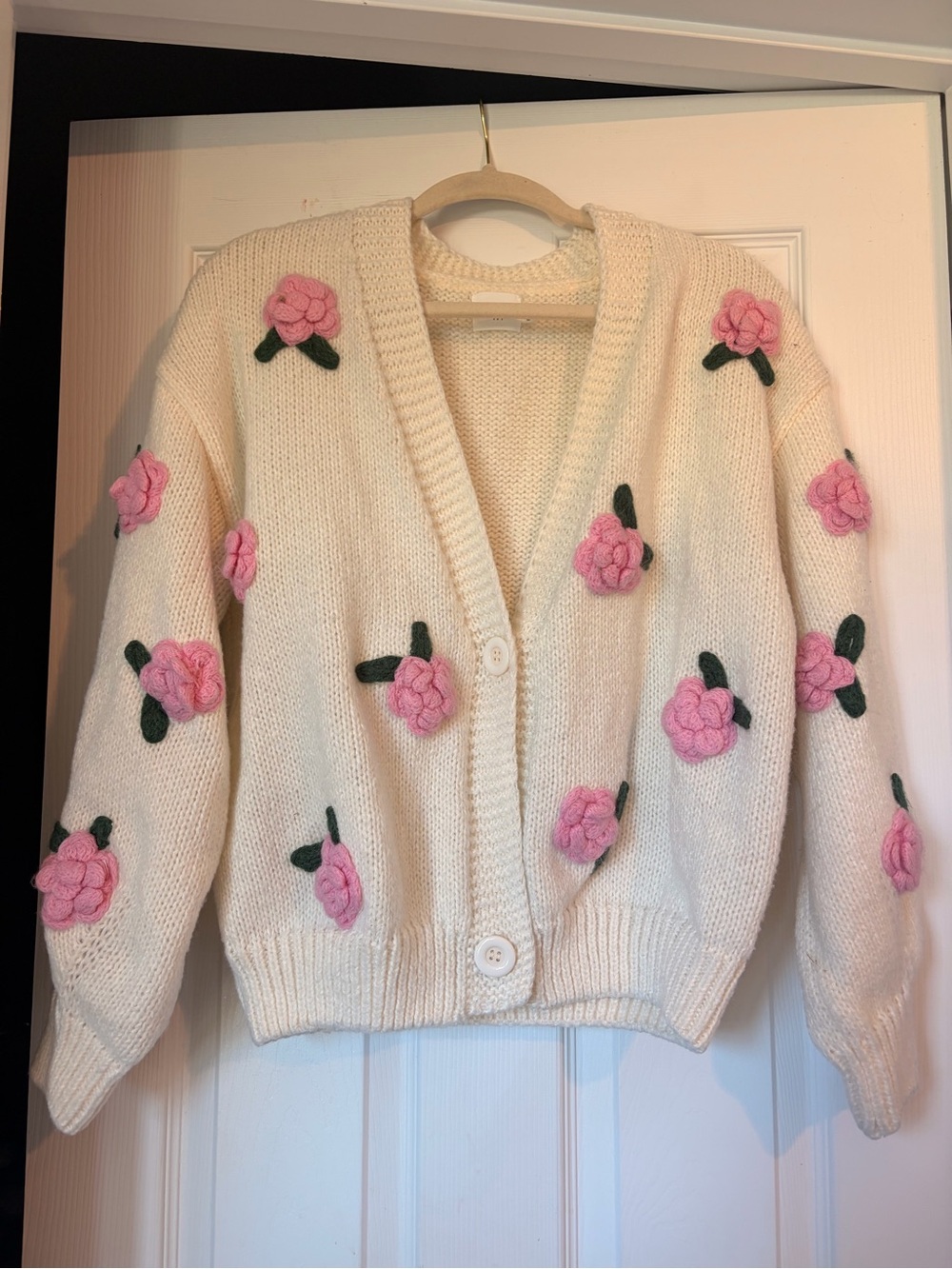 3D Floral Cardigan